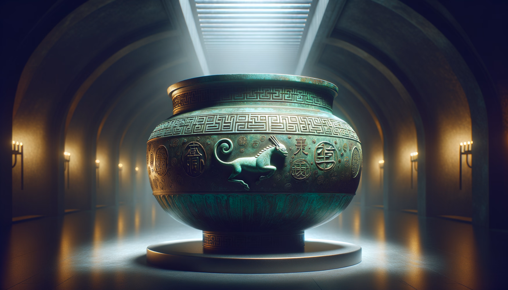 Китайские бронзовые сосуды в могилах