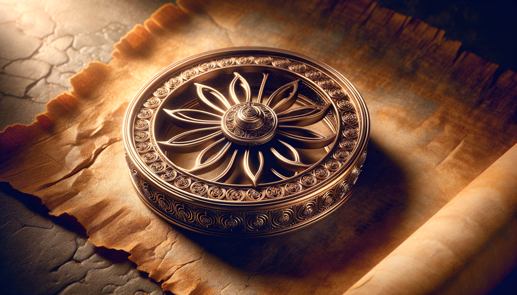 Колесо Дхармы в бронзе: пропорции и сакральная геометрия