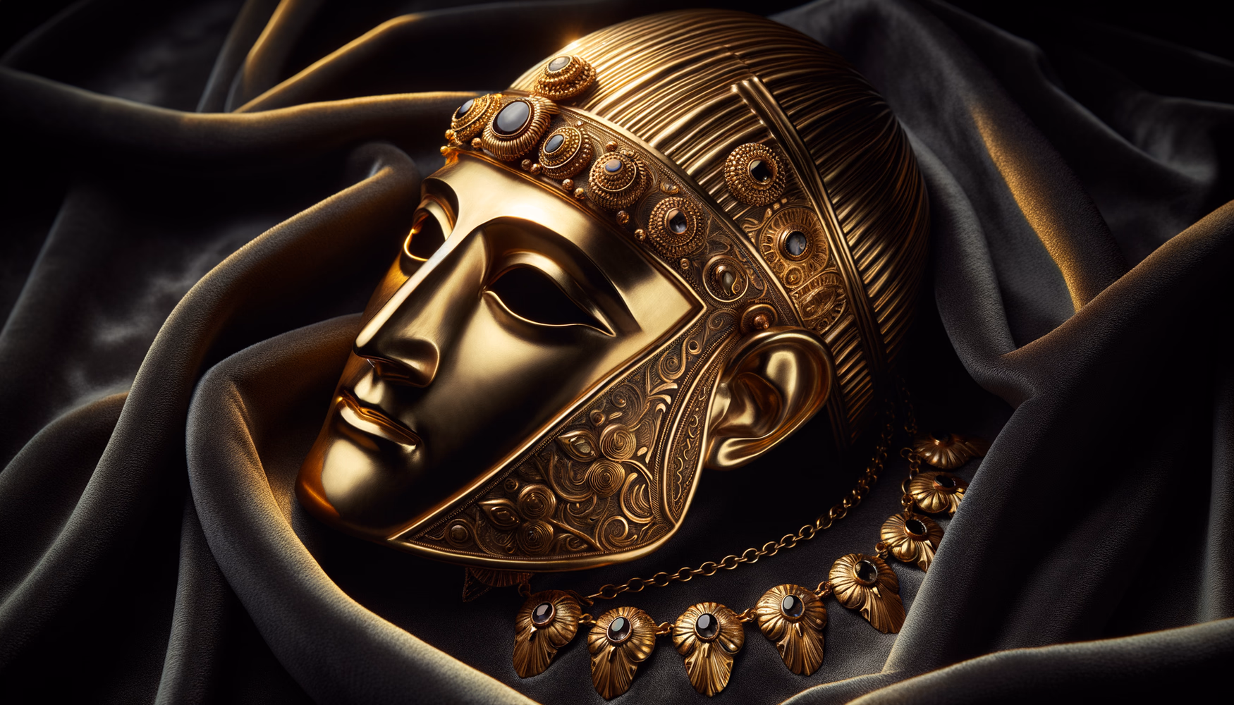 Металлические маски умерших (Скифы/Греция/Анди)