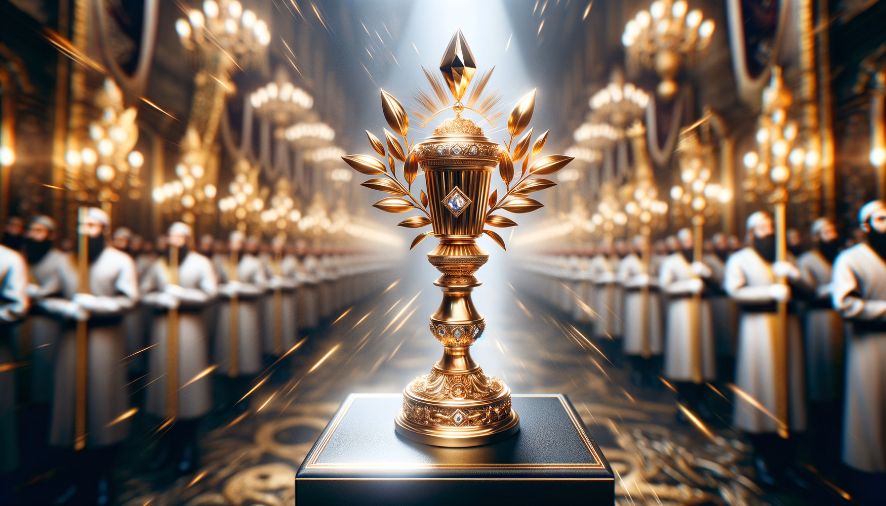 Металлические штандарты в процессиях