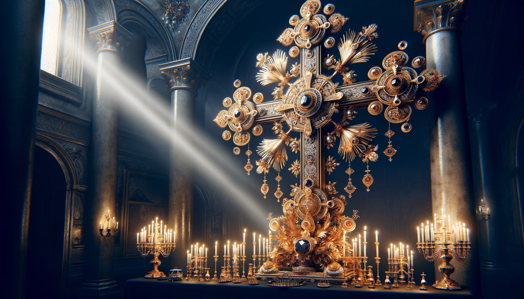 Процессуционные кресты и канделябры