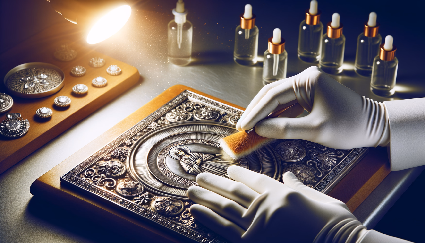 Серебряные иконы в музеях: реставрация