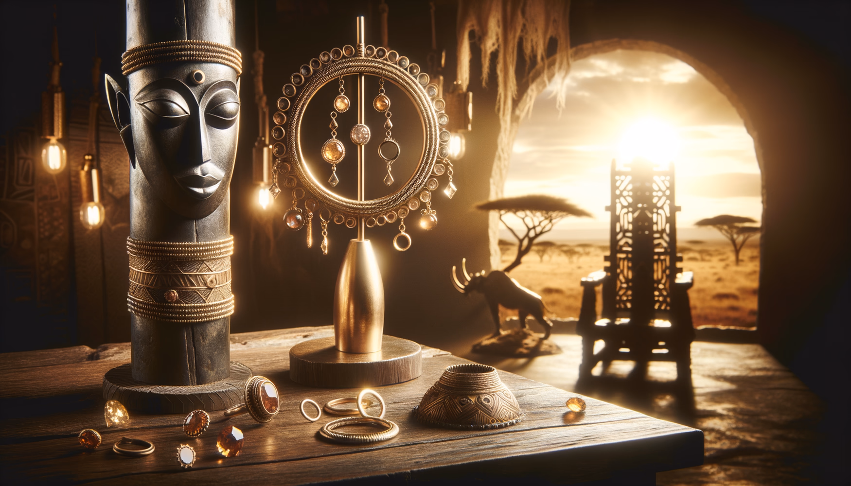 Тотемные железные столбы и «стулья» (Африка)