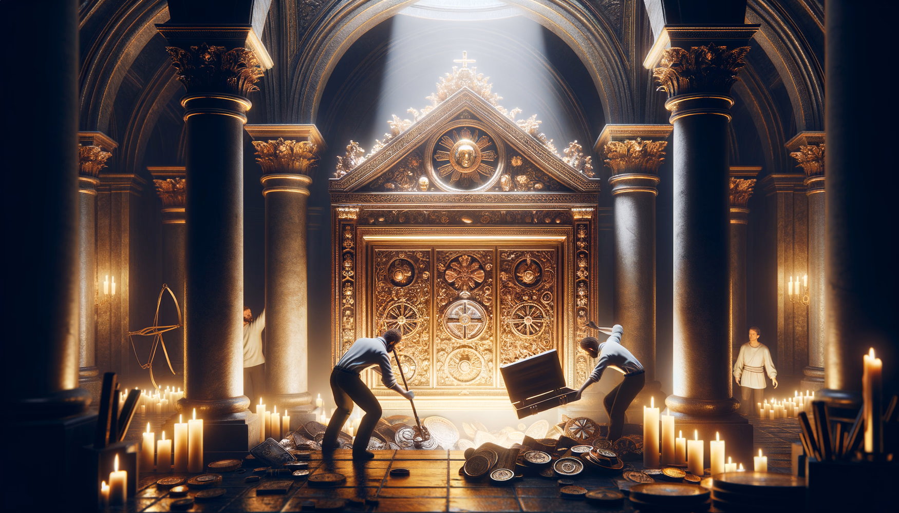 Захоронение реликвий под алтарями (капсулы)