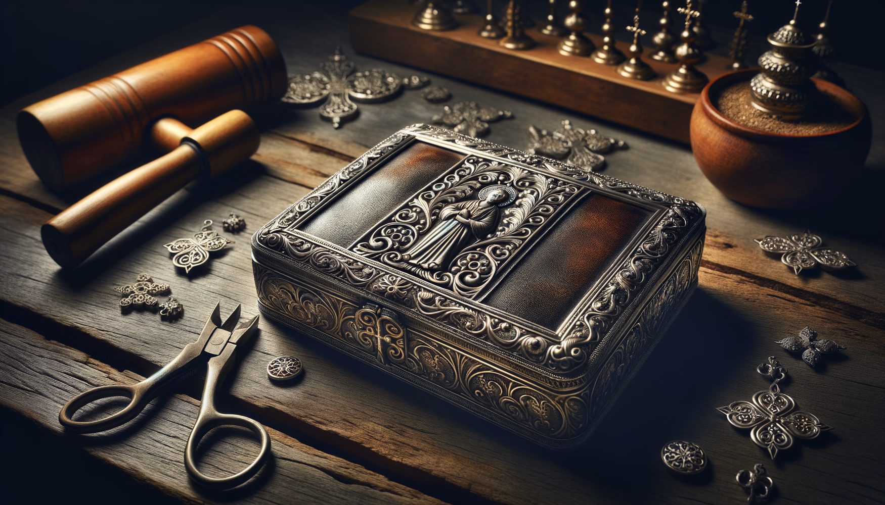 Железо в монастырских мастерских (иконные ризы)