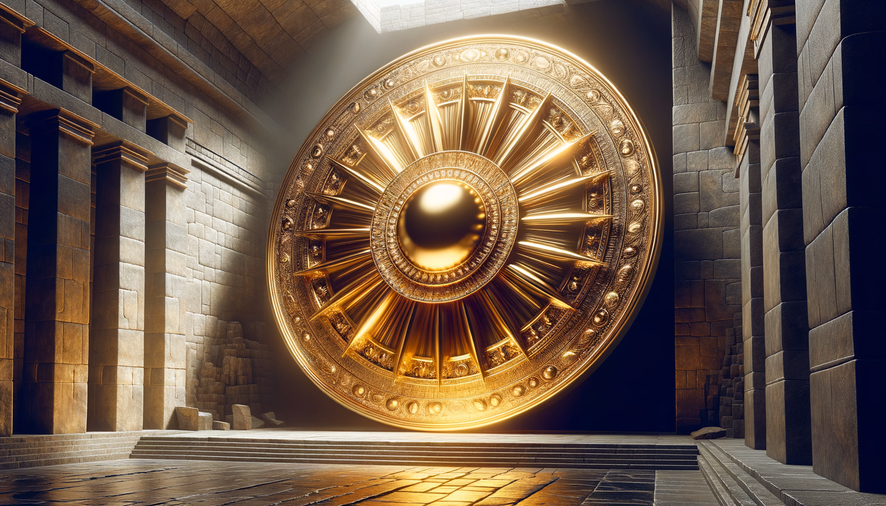 Золотые диски в инкских храмах солнца