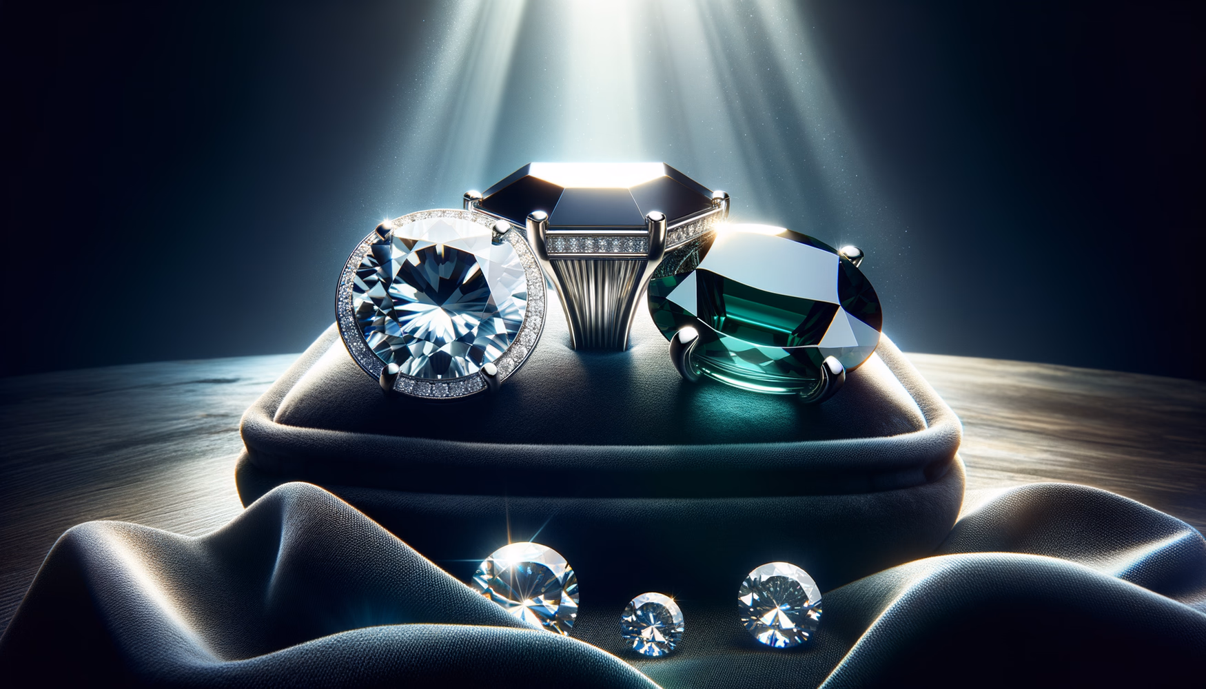 Огранки: бриллиантовая, ступенчатая, кабошон