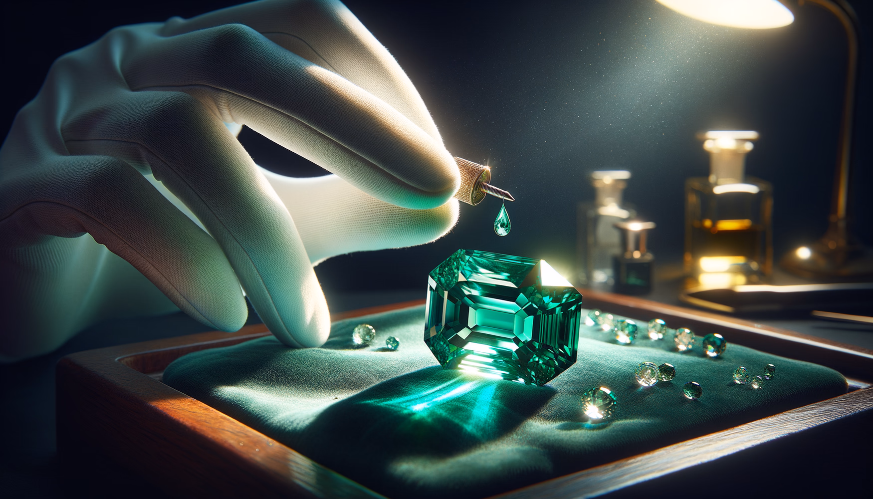 Пропитка изумрудов маслами и полимерами