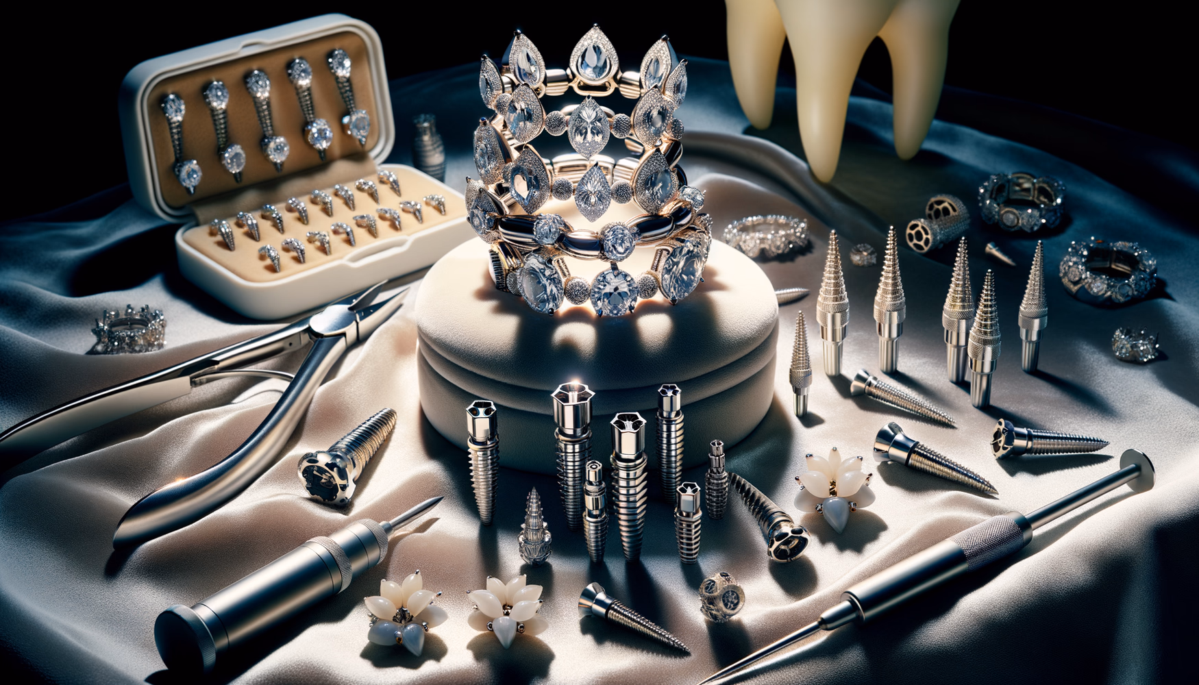 Титановые имплантаты: зубные коронки, суставы и винты из биосовместимого металла