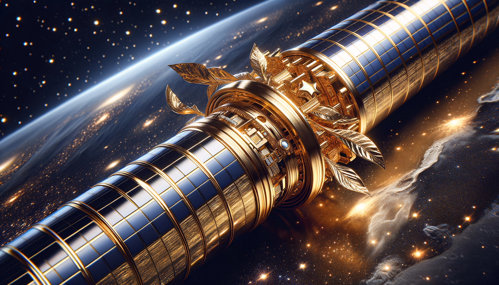 Золотая фольга на спутниках: тонкий слой металла для термозащиты в космосе