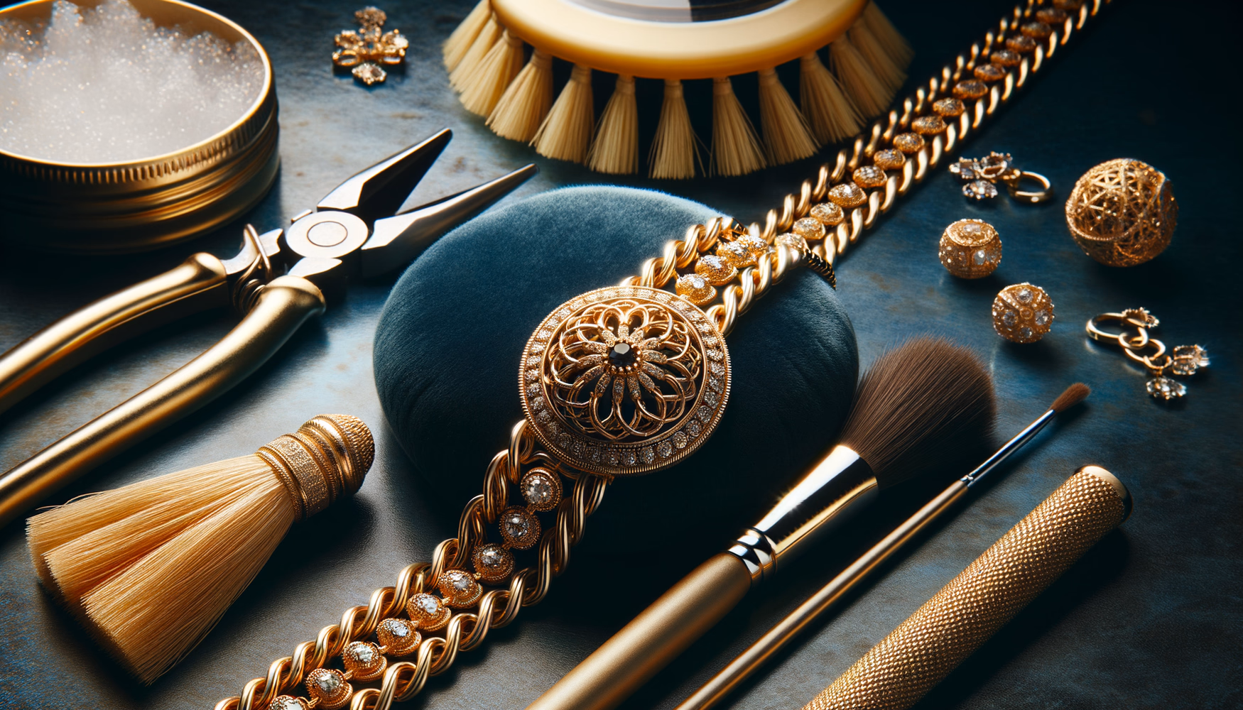 Чистка цепочек сложного плетения без растяжения звеньев