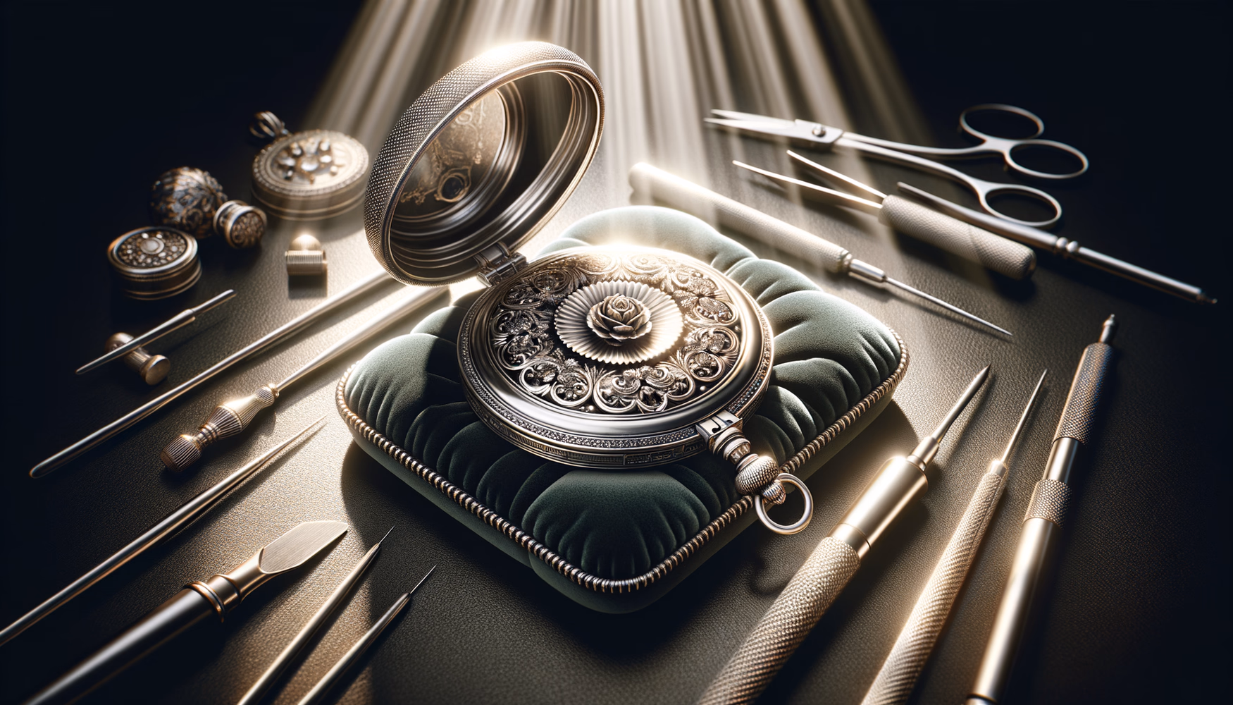 Очистка гравированных медальонов без деформации крышки