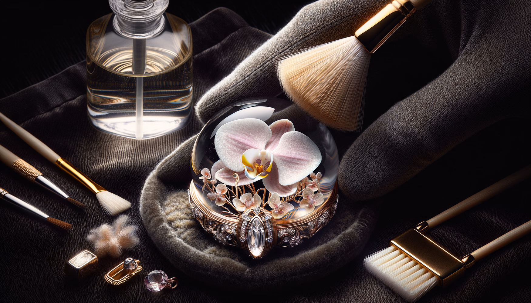 Очистка изделий с ювелирной смолой без нагрева