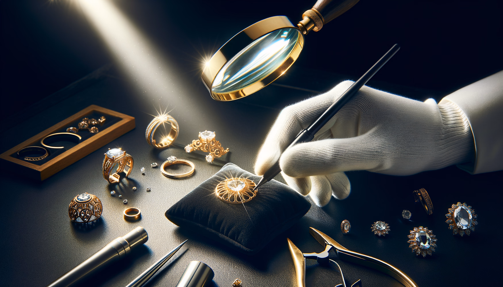 Очистка микродеталей оправ под увеличением