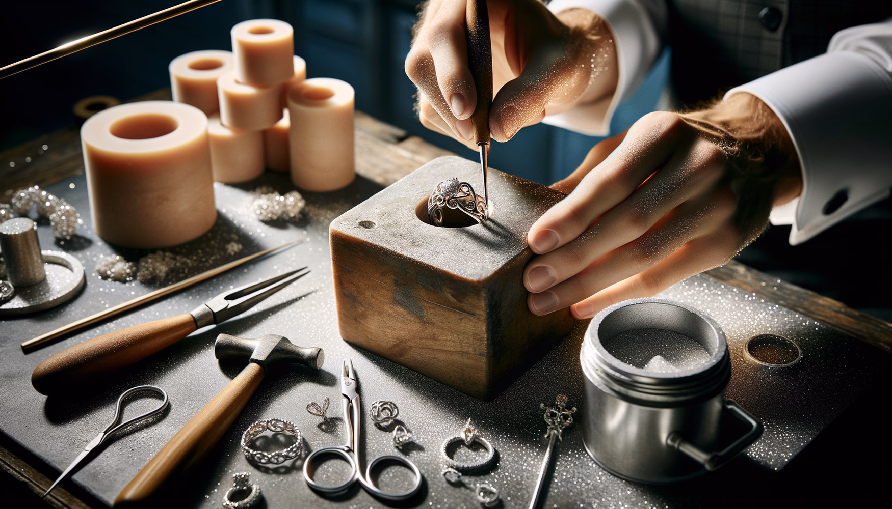 Очистка от остатков ювелирных восков