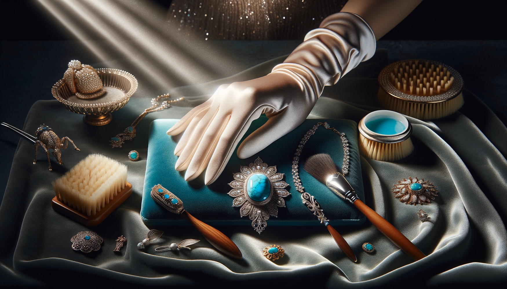 Очистка после длительного хранения без повреждения камней