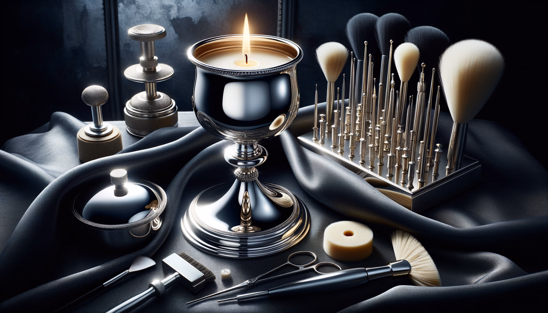 Очистка серебра после полировки