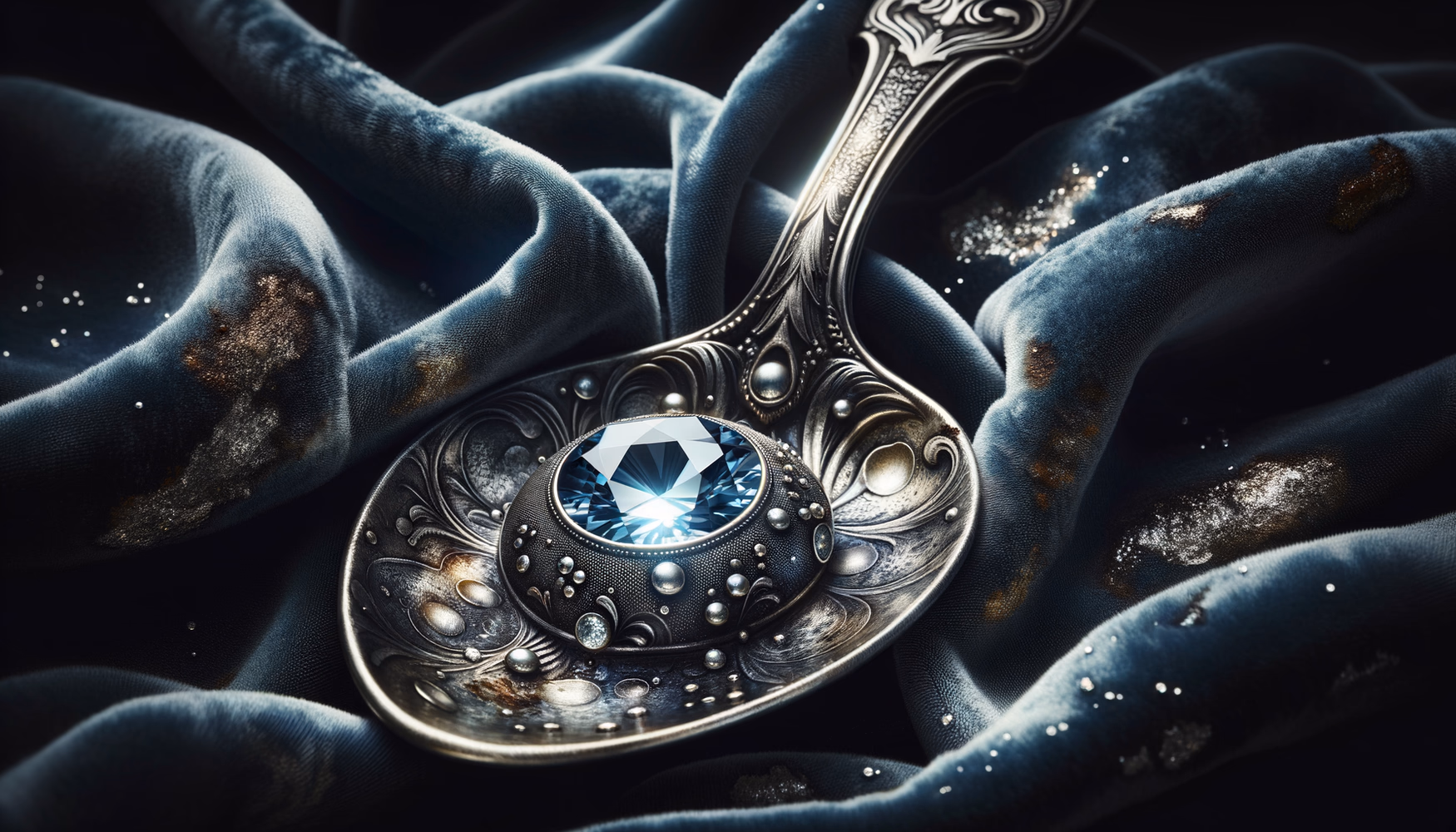 Очистка серебра с патиной без потери тона