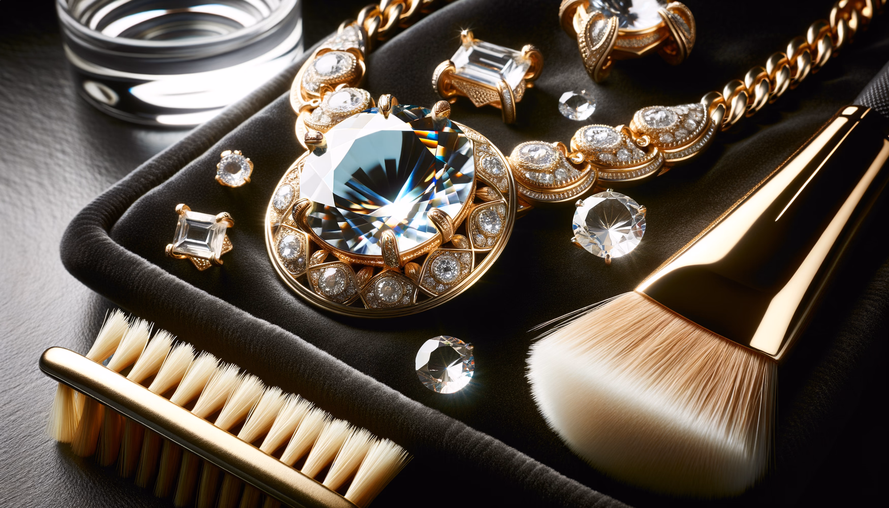 Очистка украшений с фианитами без царапин