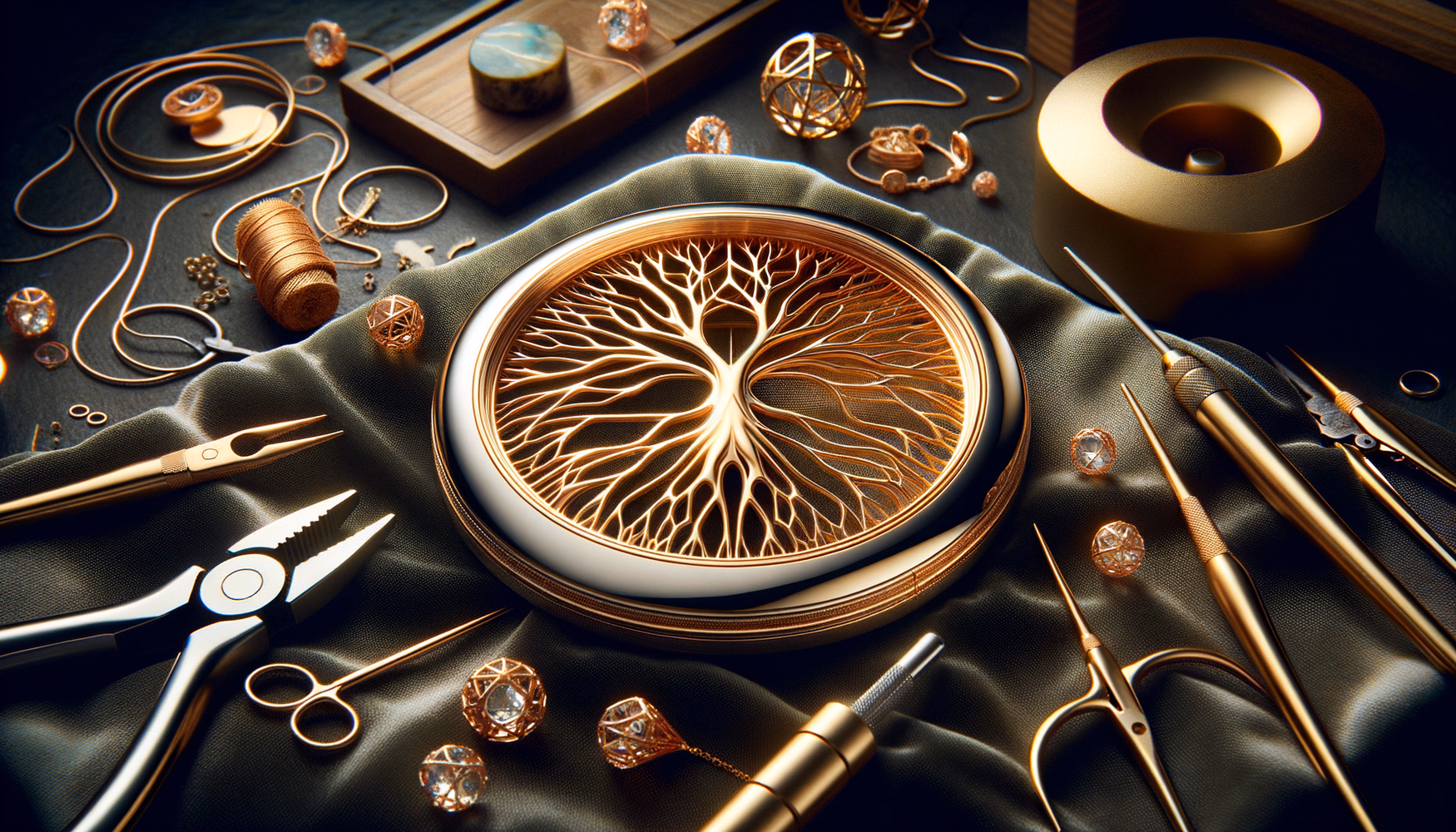 Очистка внутренней поверхности кулонов и медальонов