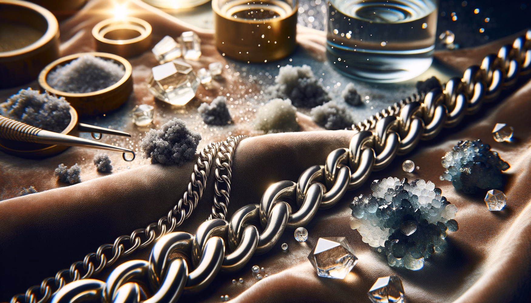 Очистка ювелирных изделий после контакта с потом