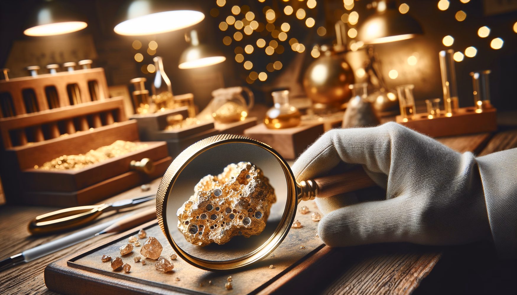 Очистка золота от механических частиц