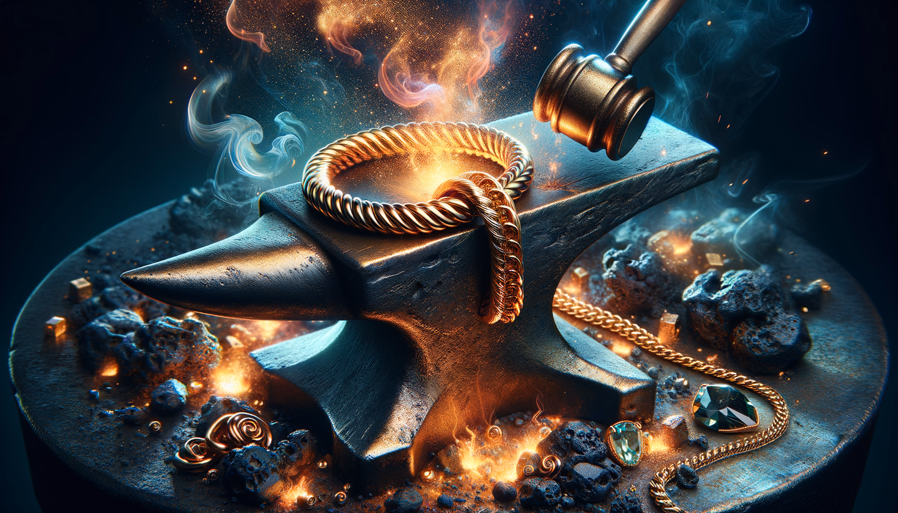 Очистка золота от следов нагрева