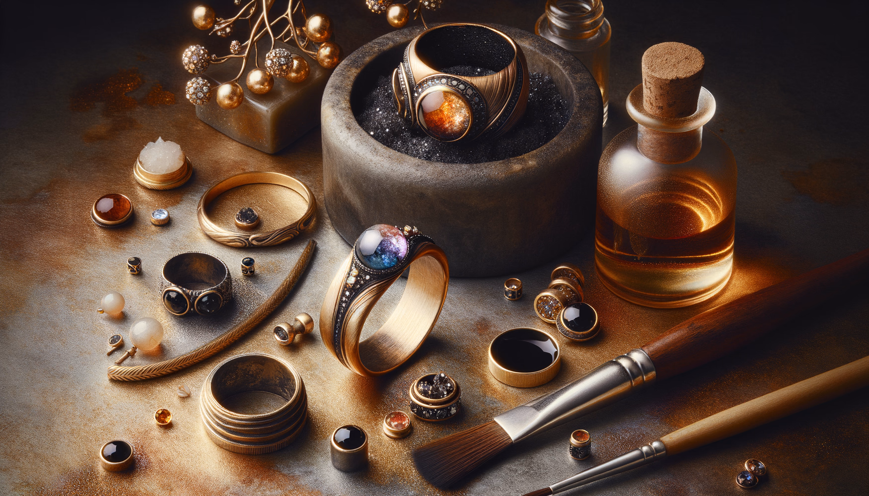 Очистка золота после пайки припоем с медью