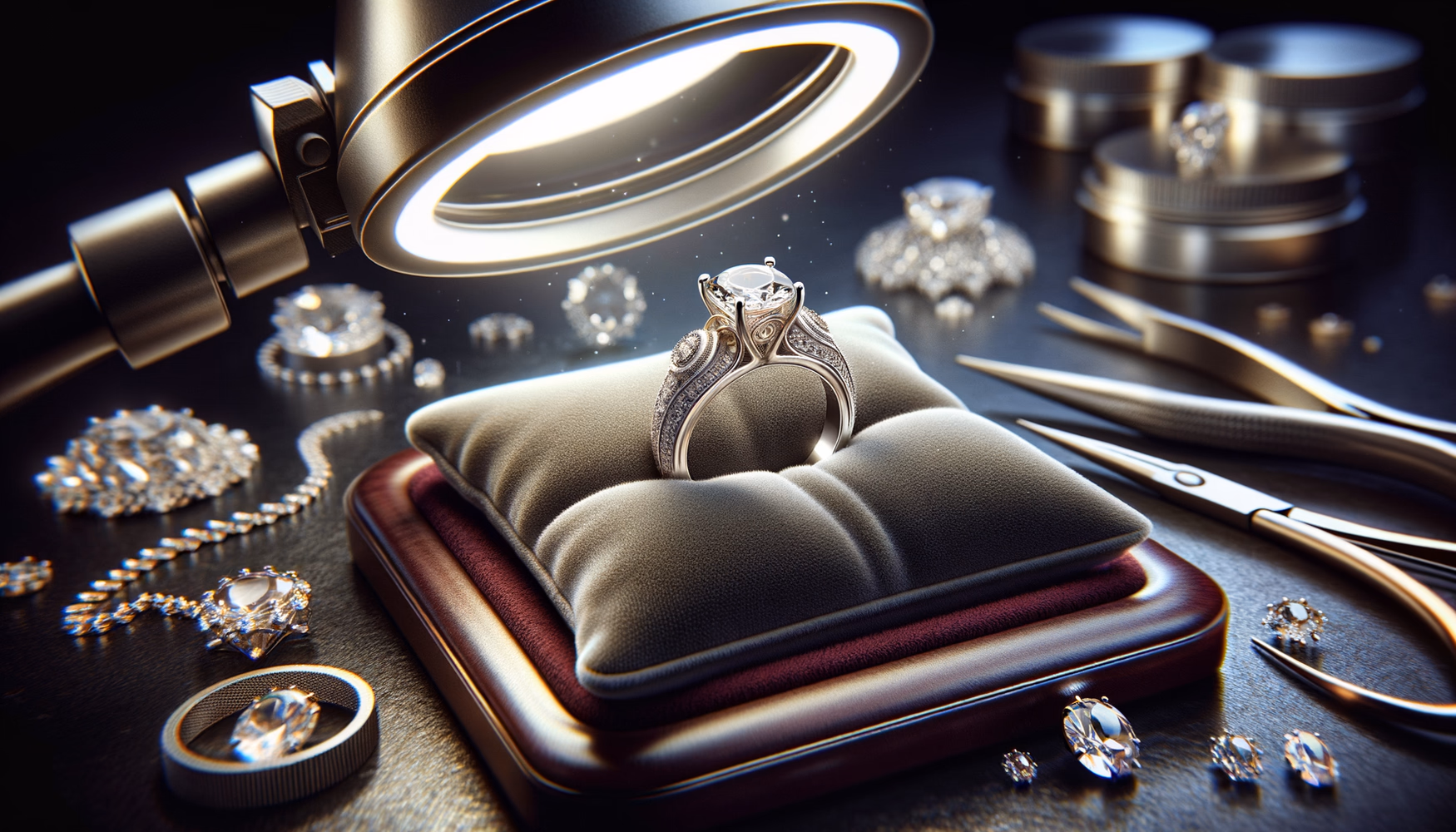 Реставрация белого золота после деформации оправы