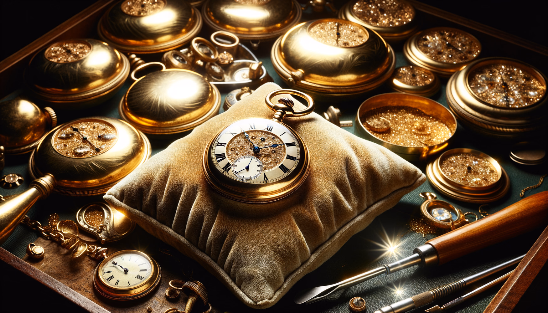 Реставрация поверхности золота после механических повреждений