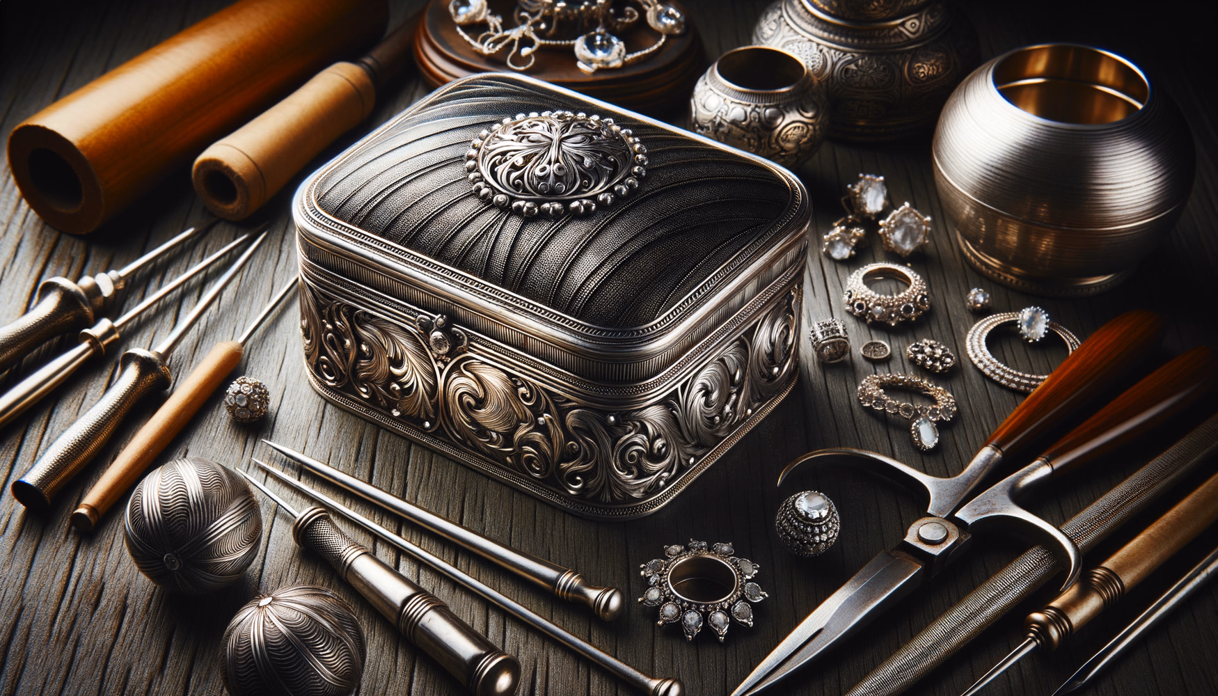 Реставрация серебряных изделий с чернением