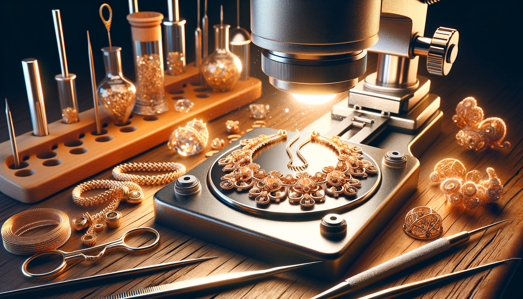 Реставрация тонких цепочек под микроскопом