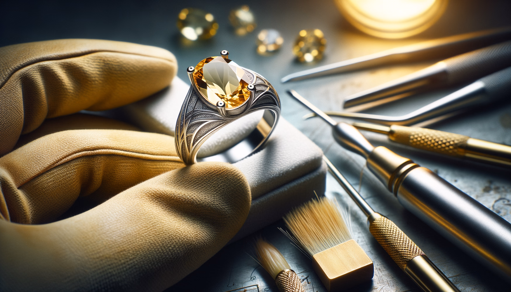 Удаление окислов с белого золота без разрушения лигатуры