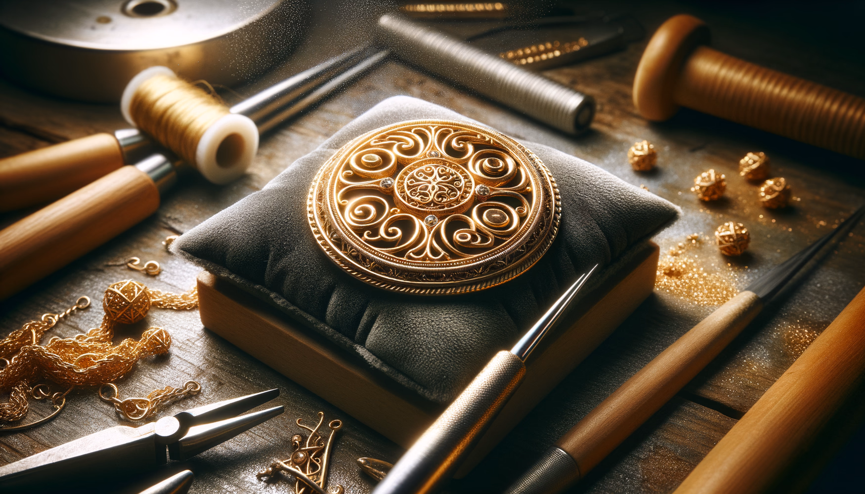 Удаление органических остатков с золотых изделий