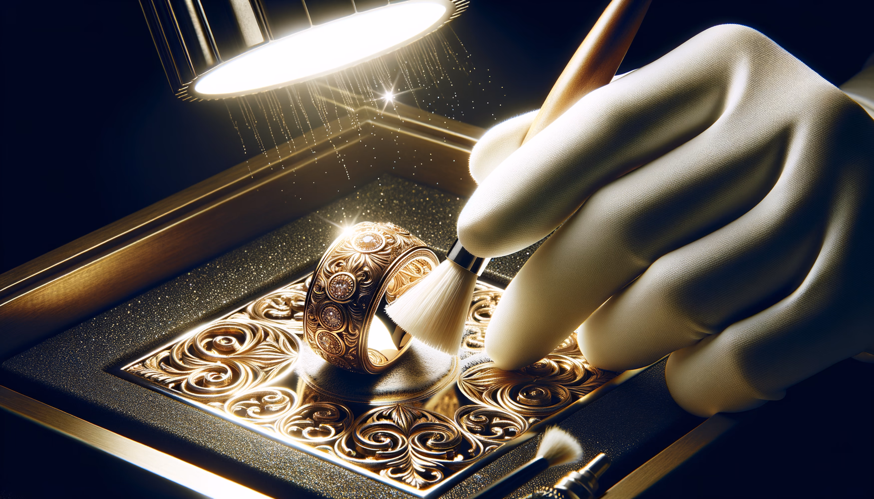 Удаление остатков полировочных паст из углублений