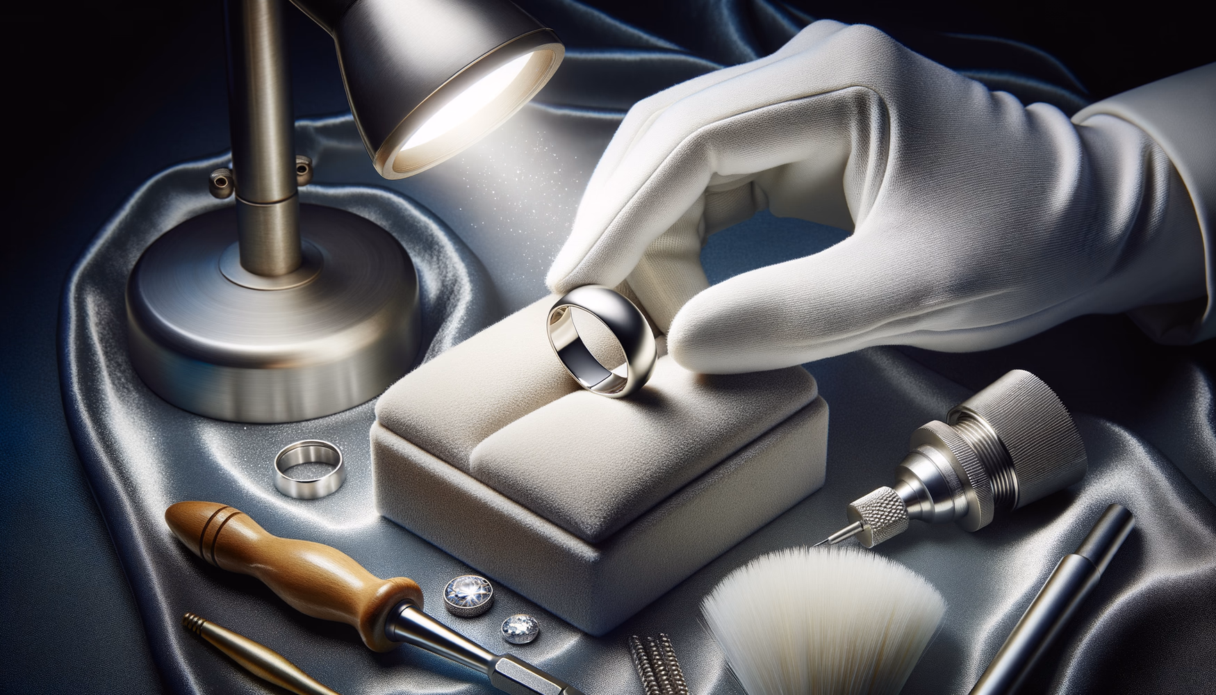 Удаление остатков старой полировки на платине