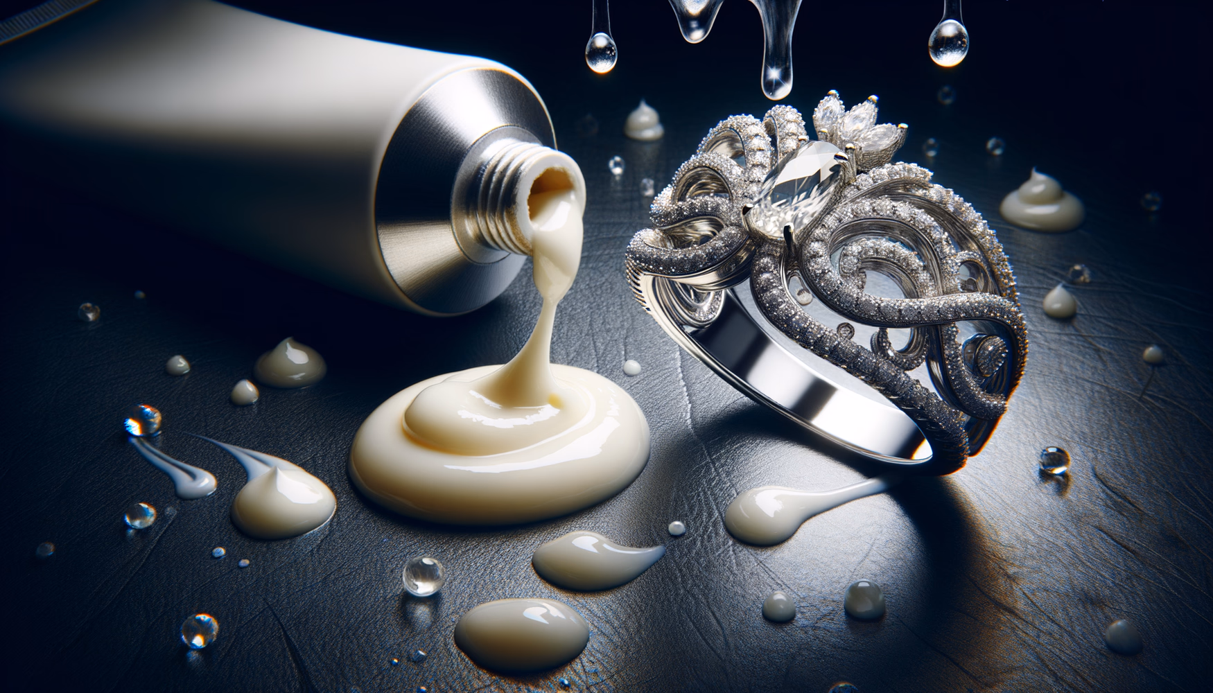 Удаление следов крема для рук с поверхности украшений