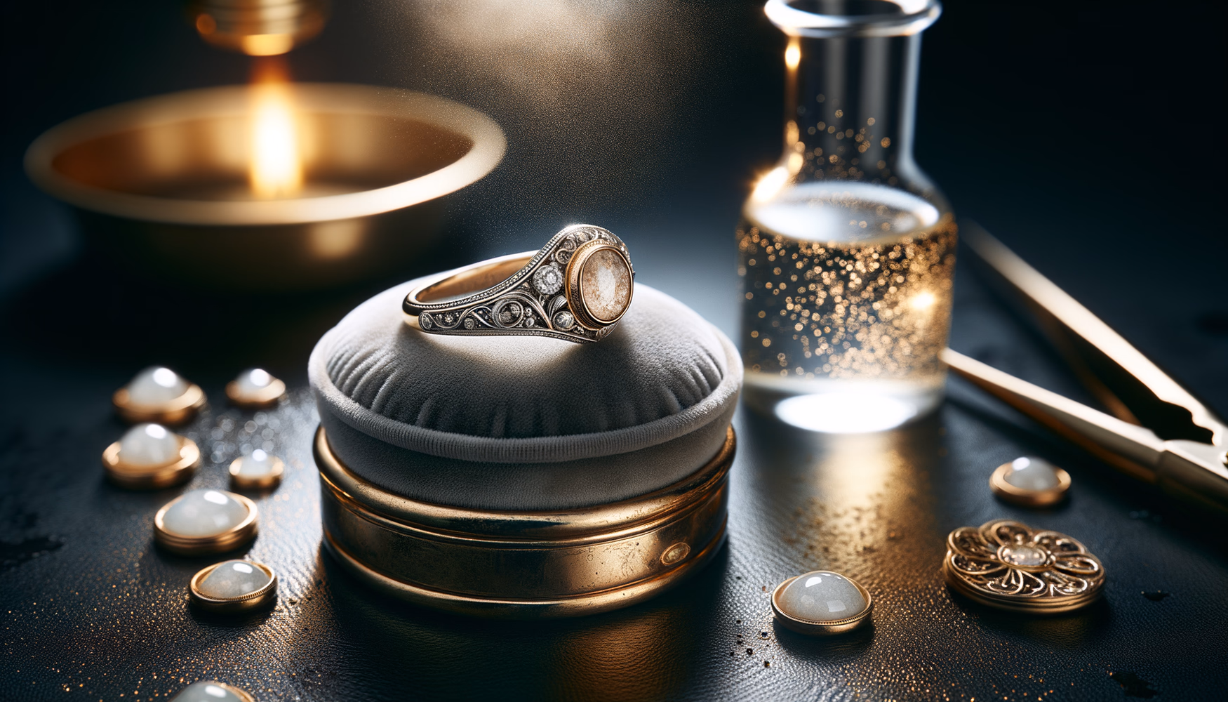 Удаление загрязнений с золота после пайки